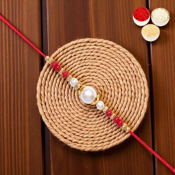 Y-44 Red Pearl rakhi 
