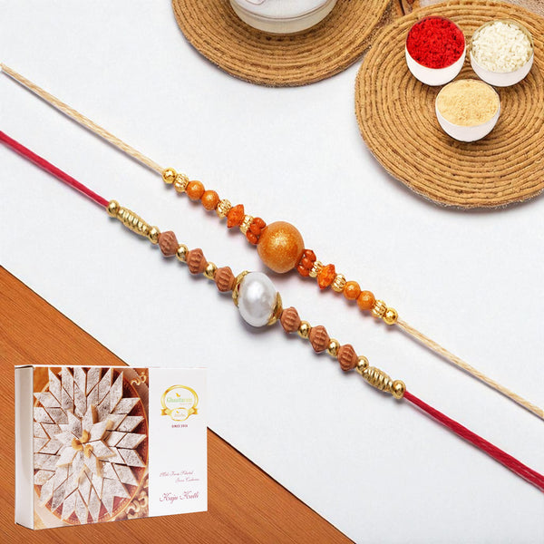 Rakhis Online Australia-Set of 2 abc119 and abc 106 pearl rakhis