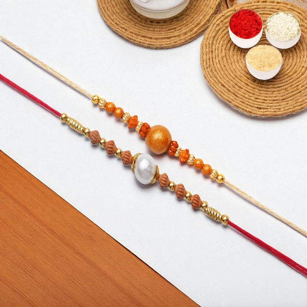 Rakhis Online Australia-Set of 2 abc119 and abc 106 pearl rakhis