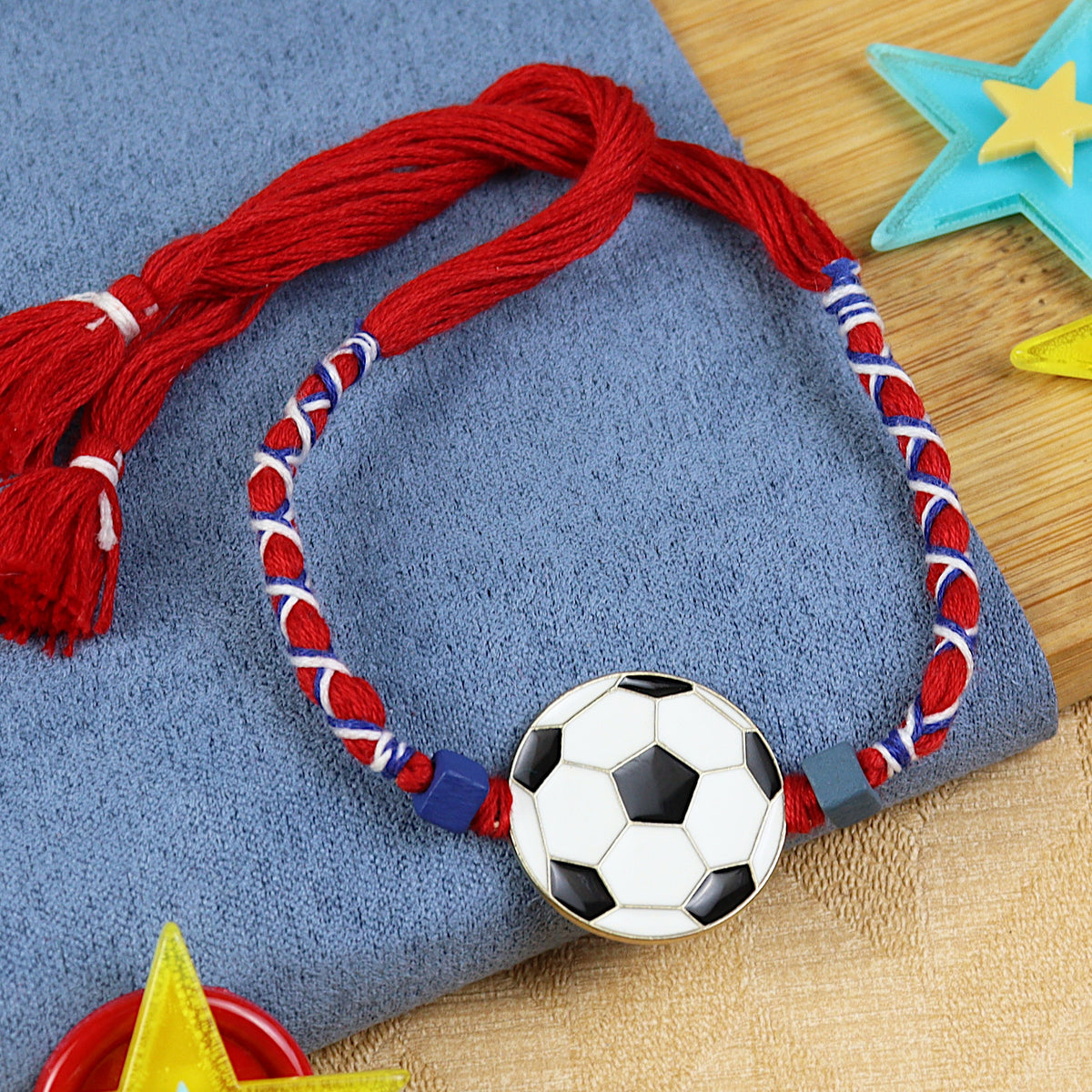 Footbal Thread Weave Kids Rakhi- 209