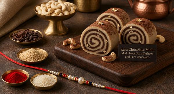Cashew Chocolate Moon 400 gms with Rakhi
