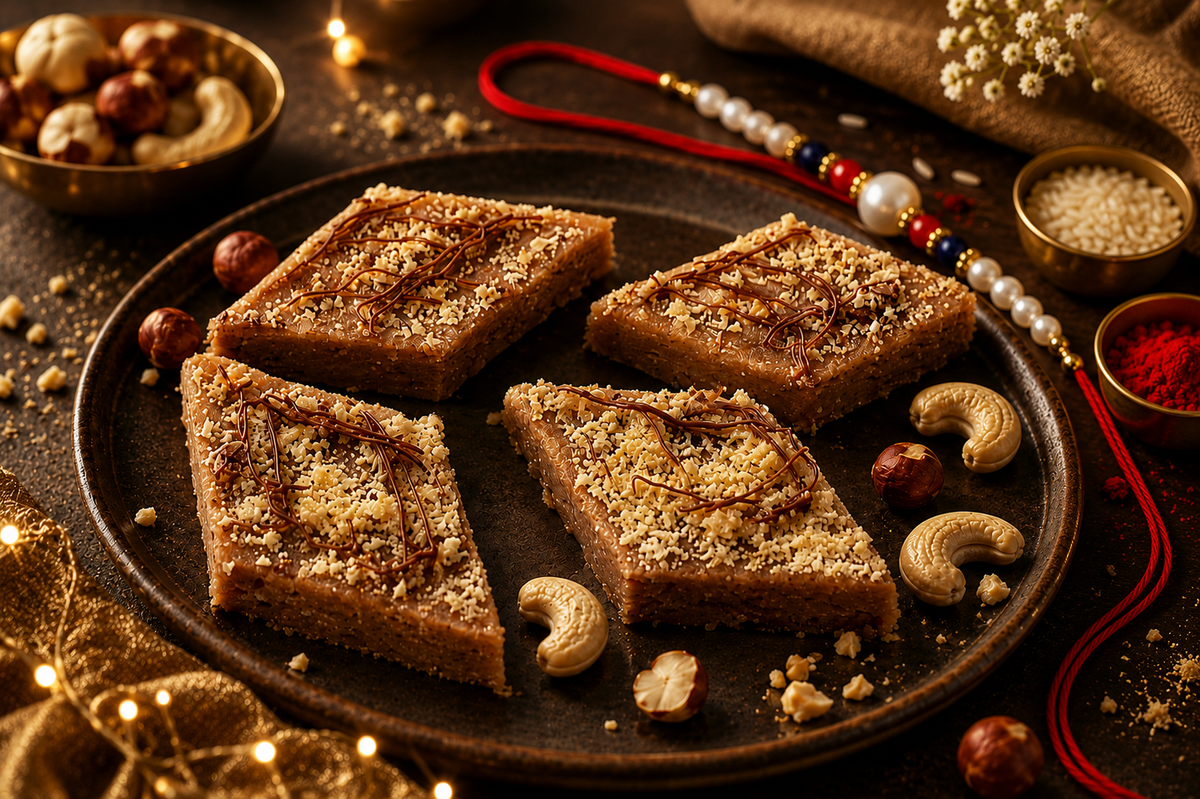 Hazelnut Kaju Katli 400 GMS with Rakhi