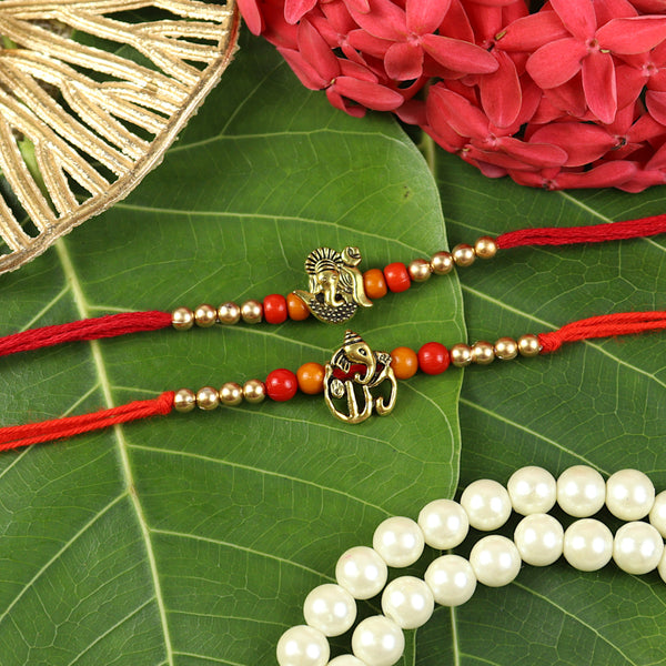 Set of 2 Ganesha Rakhis- 042