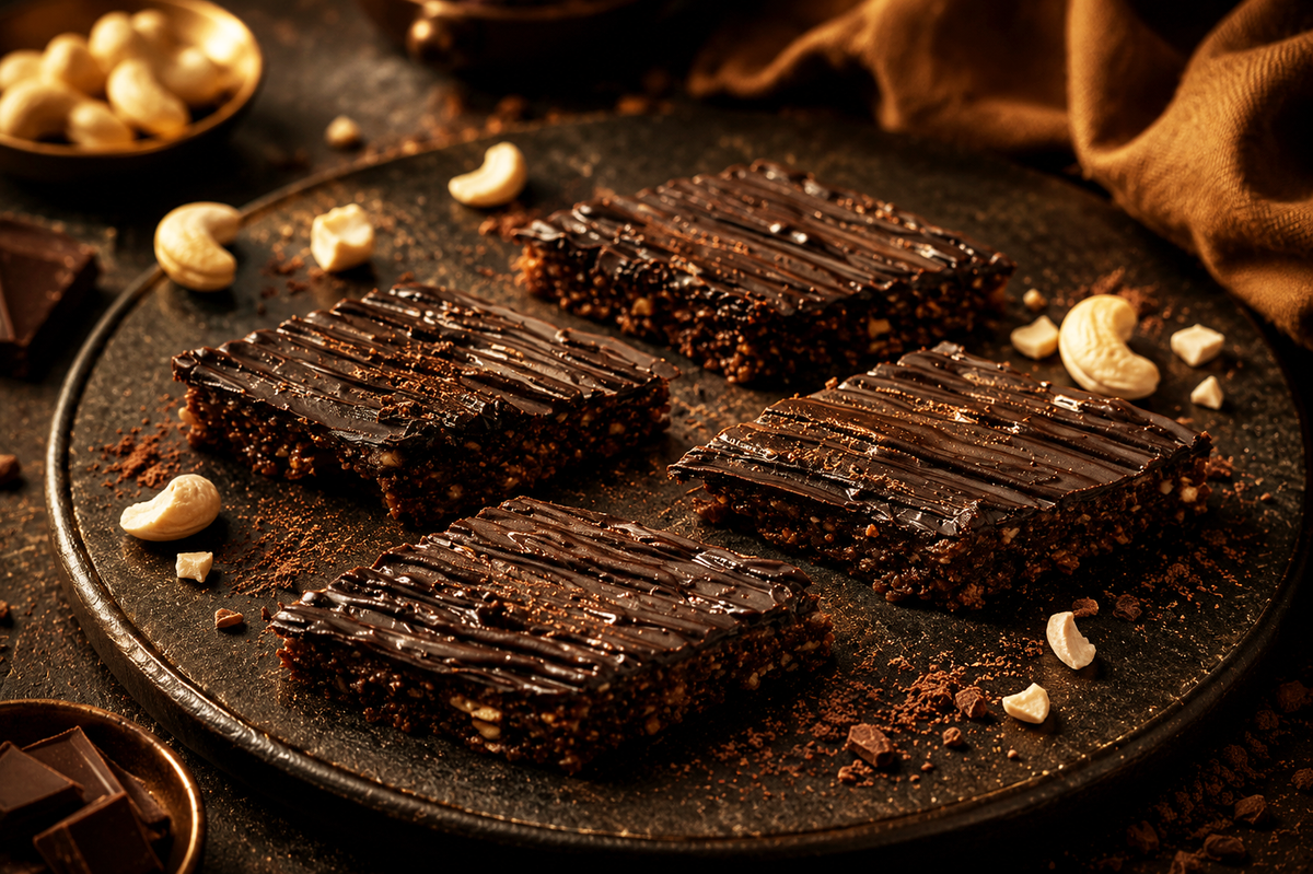 Rakhi Gifts-Sugarfree Chocolate Kaju Katli 400 gms with Rakhi