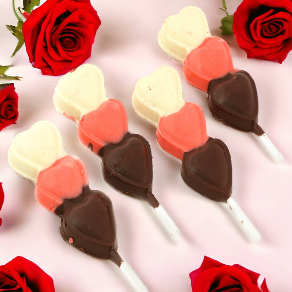 Set of 4 Trio Choco Lollies