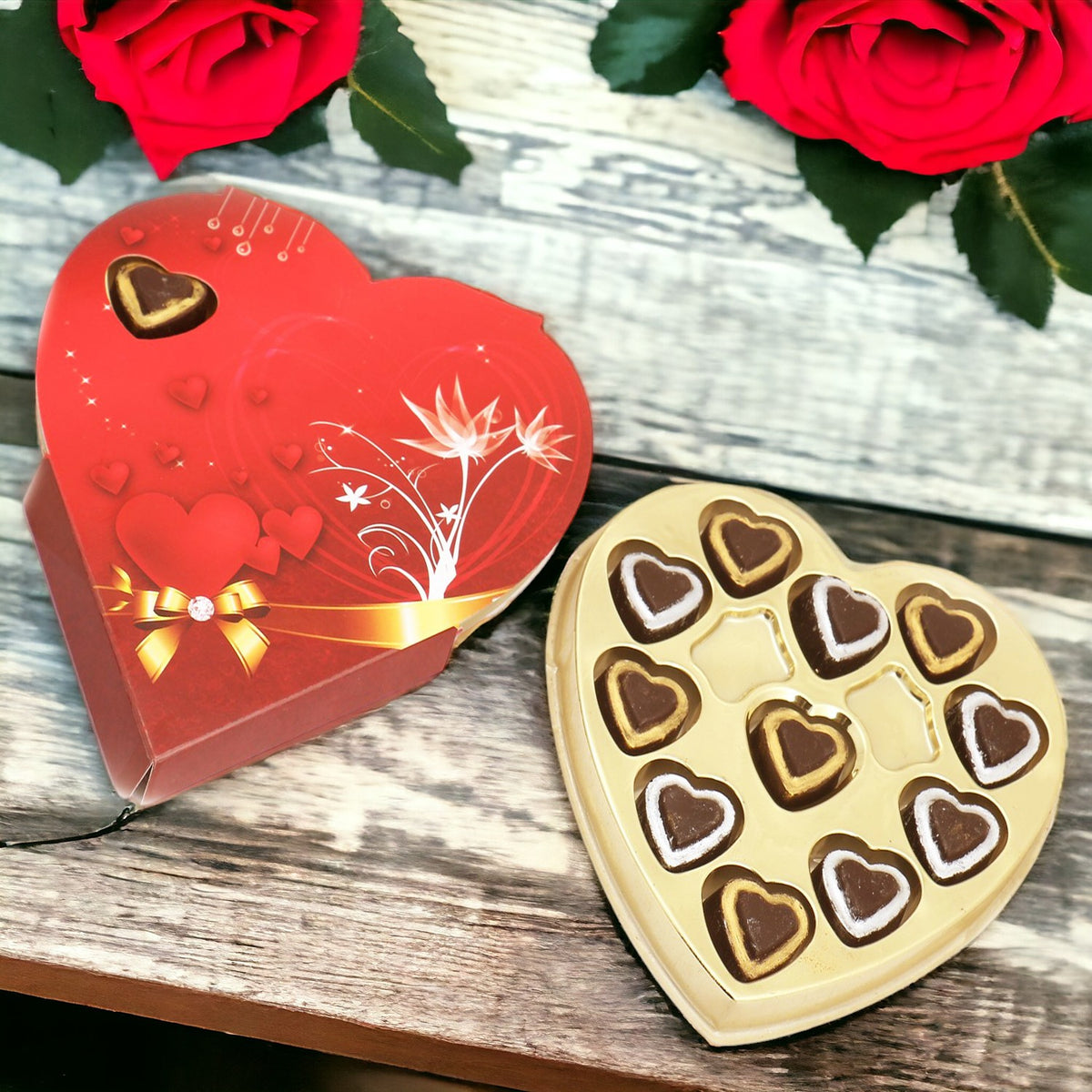 Heart Box with Sheen Hearts