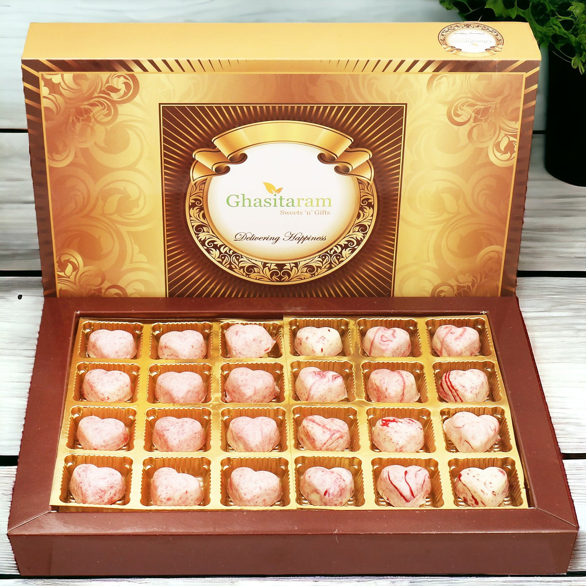 Marble Chocolate  Hearts 12pcs