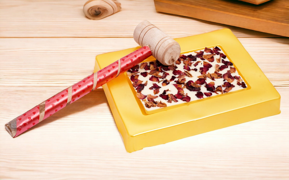 Rose Petal Chocolate Bark