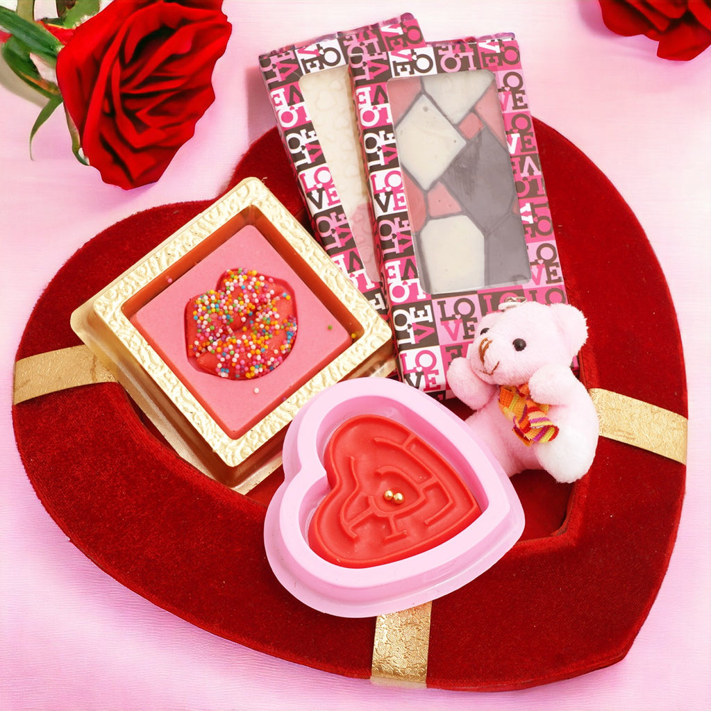 Valentines Red Heart Tray