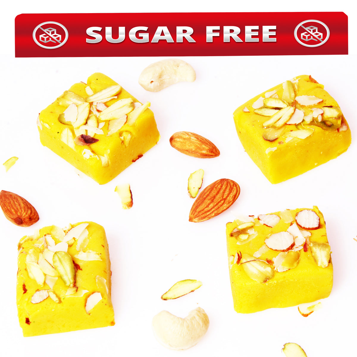 Sugarfree Kesar mawa barfi 800 gms