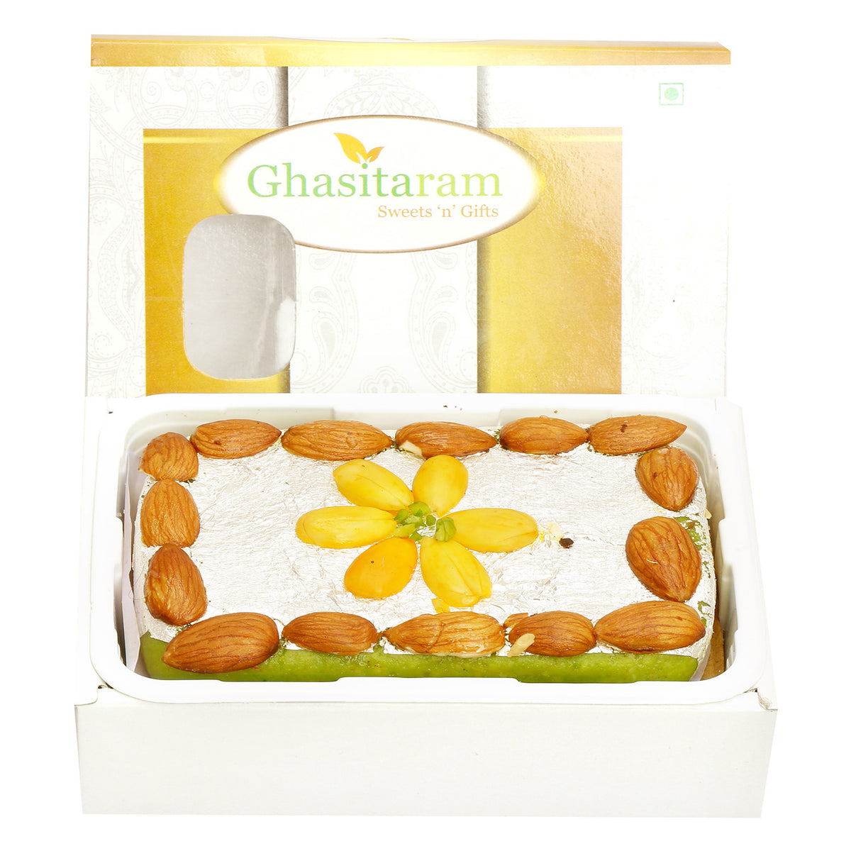 Ghasitarams Pista Anjeer Dryfruit Mithai Cake