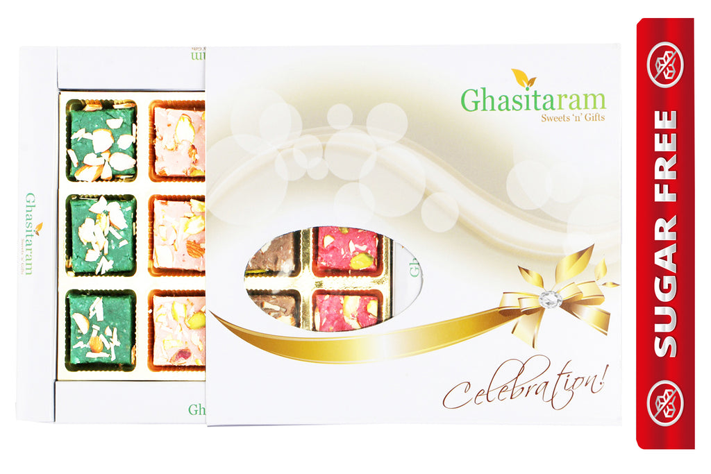 Ghasitarams Sweets Sugarfree Exotic Assorted Kaju Squares Box-300 gms