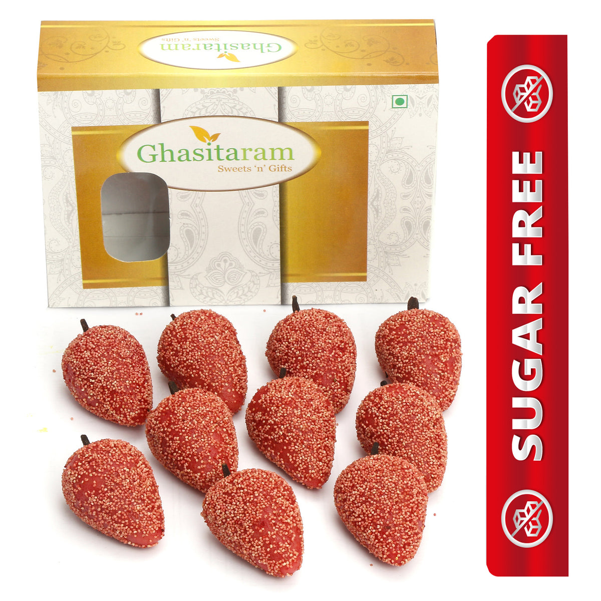 Ghasitarams Sweets Sugarfree Kaju Litchi 800 gms
