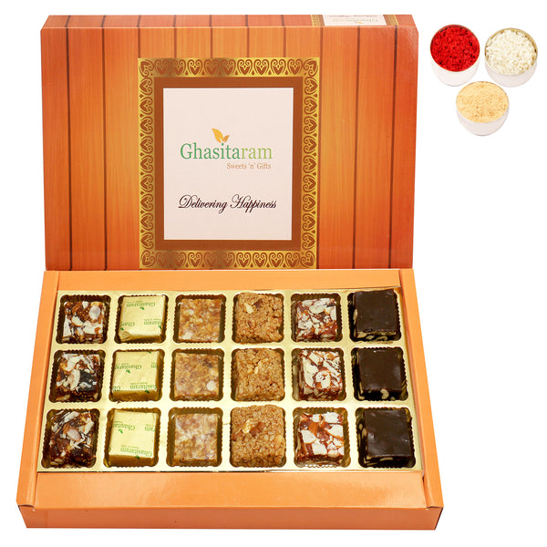 Bhaidhooj Gifts-18 pcs Assorted Bites