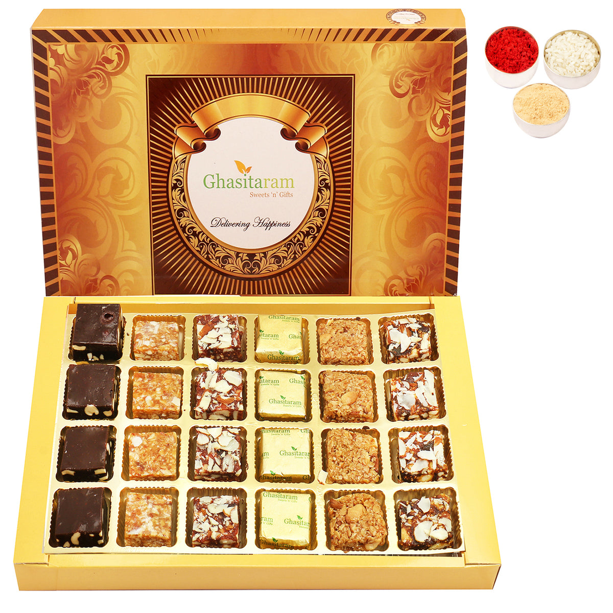 Bhaidhooj Gifts-24 pcs Assorted Bites