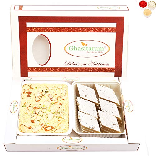 Bhaidhooj Gifts- Kaju Katli and Soan Papdi Hamper