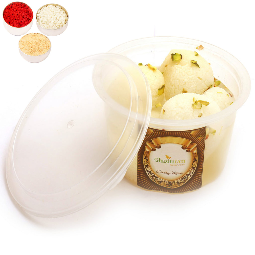 Bhaidhooj Gifts-Fresh Rosgullas Pack Small