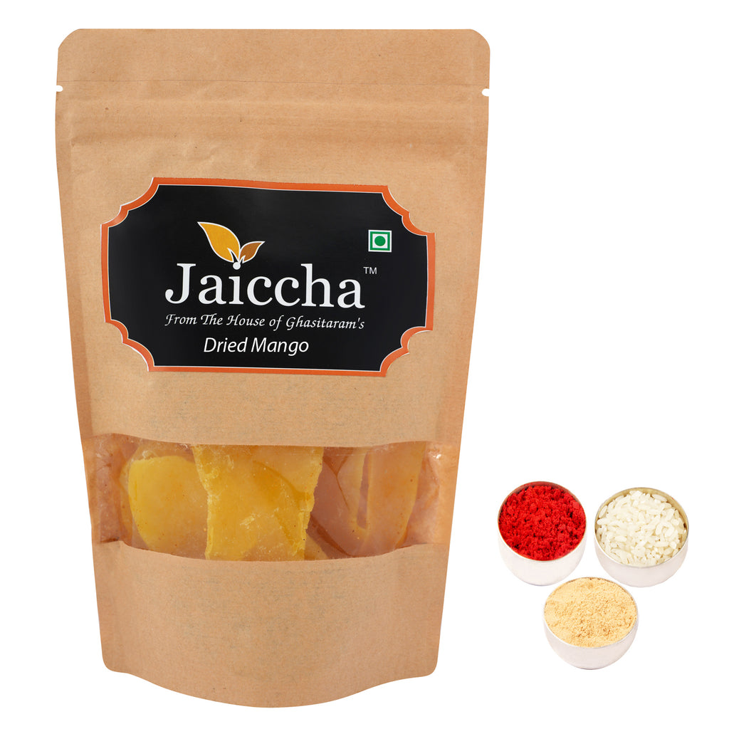 Bhaidhooj Gifts-Dried Mango 200 gms in Brown Paper Pouch 