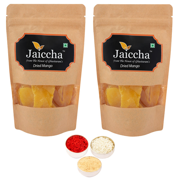 Bhaidhooj Gifts-Dried Mango 400 gms in Brown Paper Pouch 