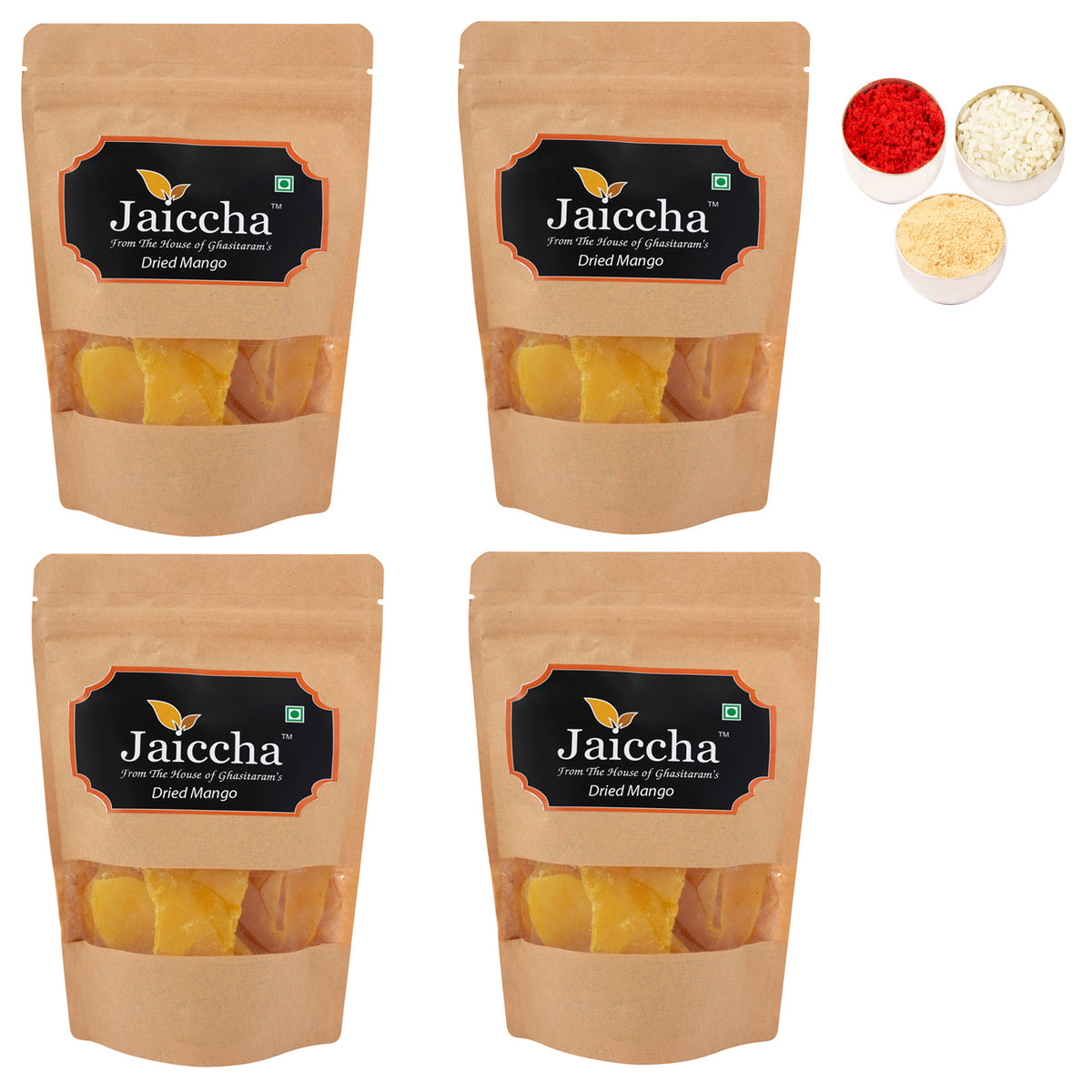 Bhaidhooj Gifts-Dried Mango 800 gms in Brown Paper Pouch 