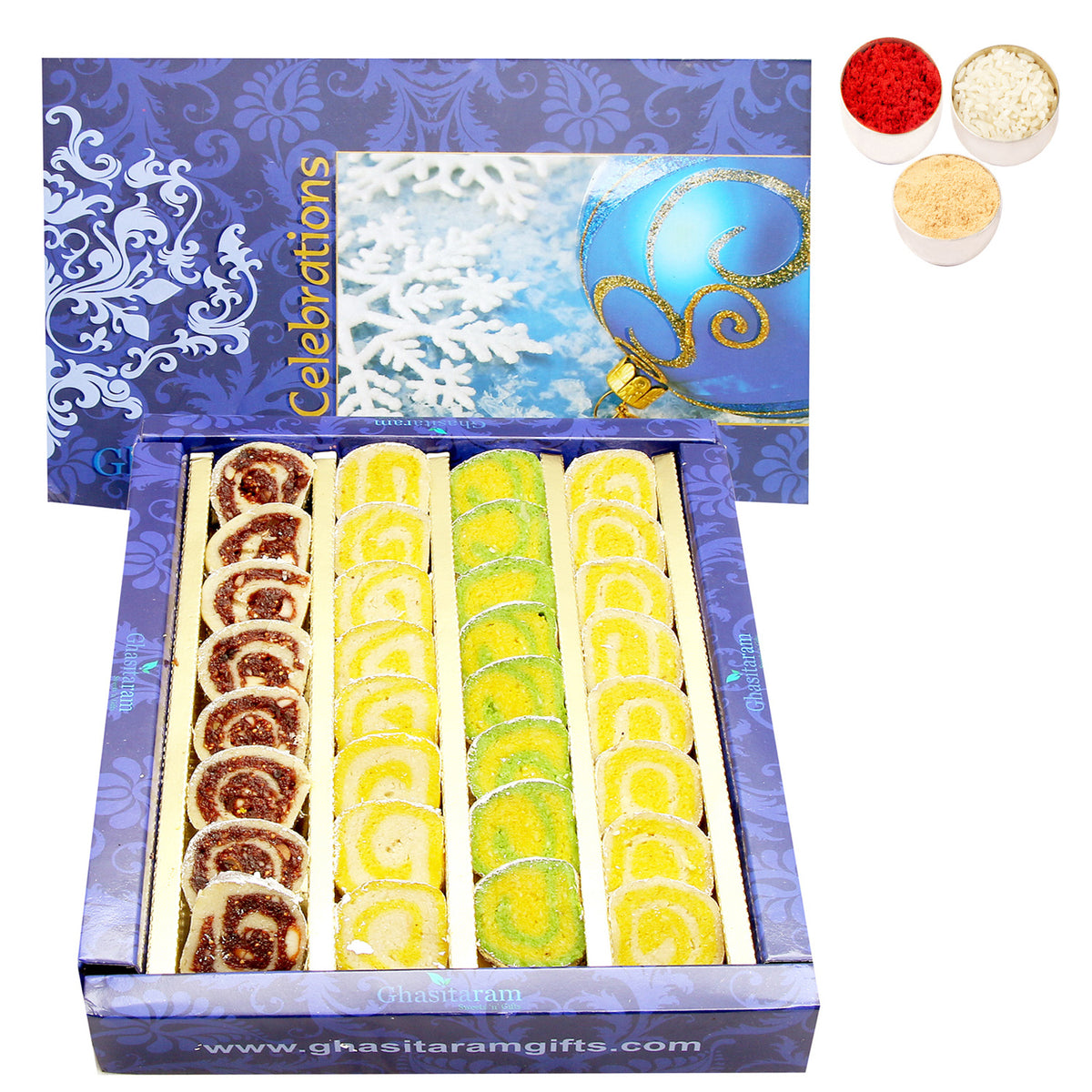 Bhaidhooj Gifts- Pure Kaju Pista Moons (800 gms)