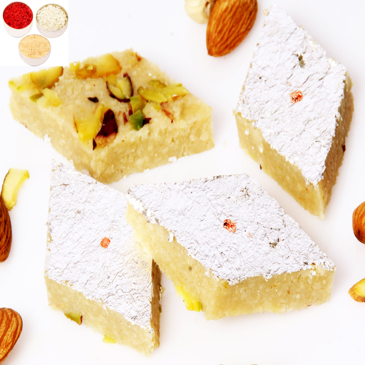 Bhaidhooj Gifts- PURE BADAM KATLI 200 gms