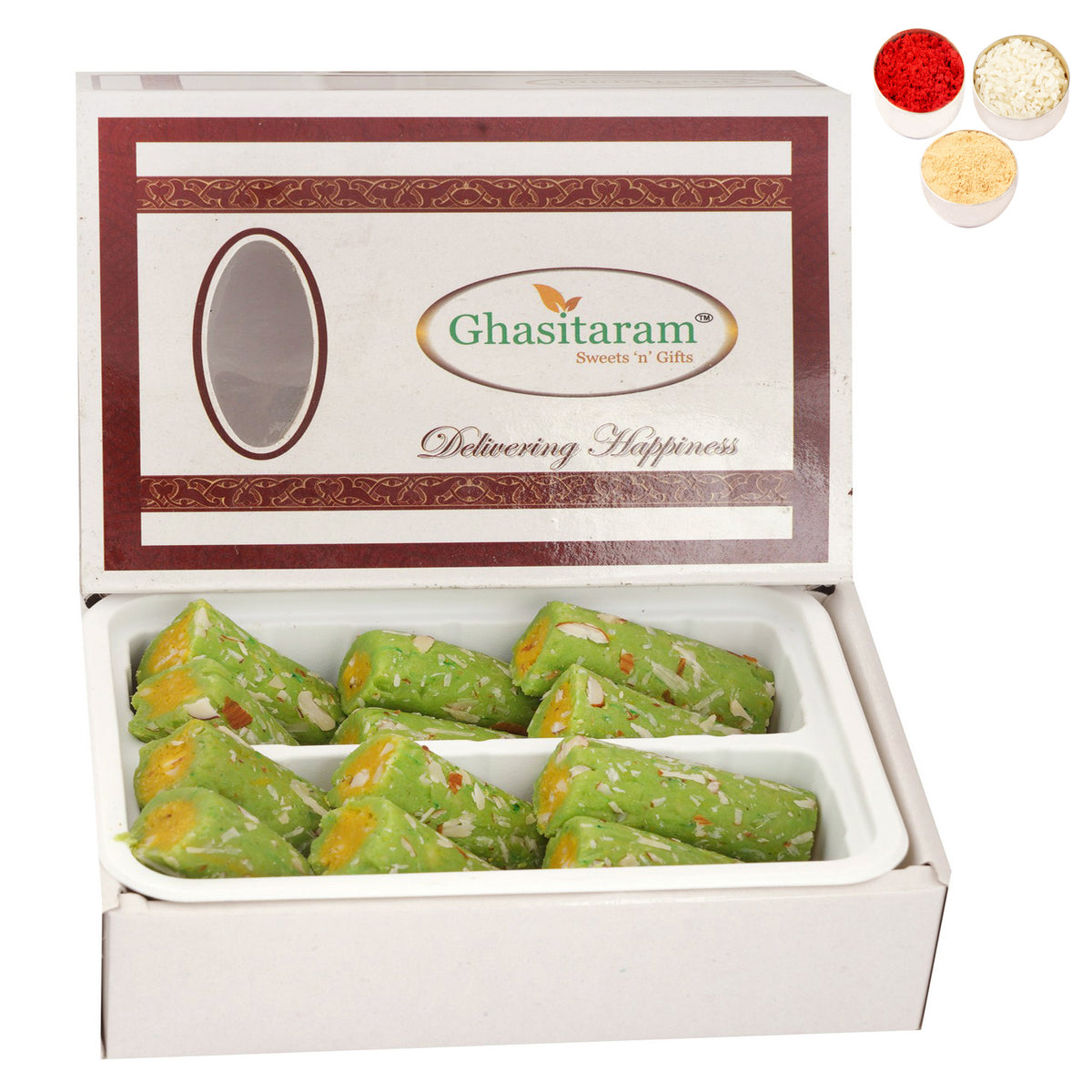 Bhaidhooj Gifts- KAJU PISTA ROLL (200 Gms)