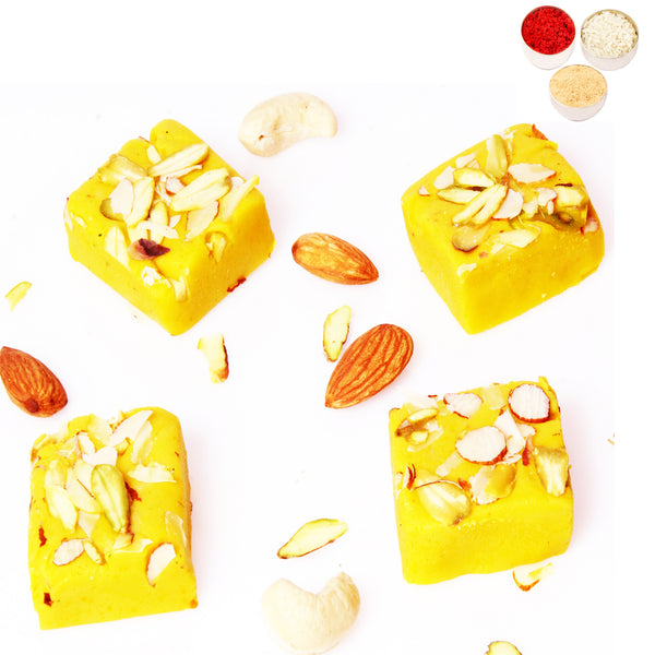 Bhaidhooj Gifts- Kesar mawa barfi 400 gms