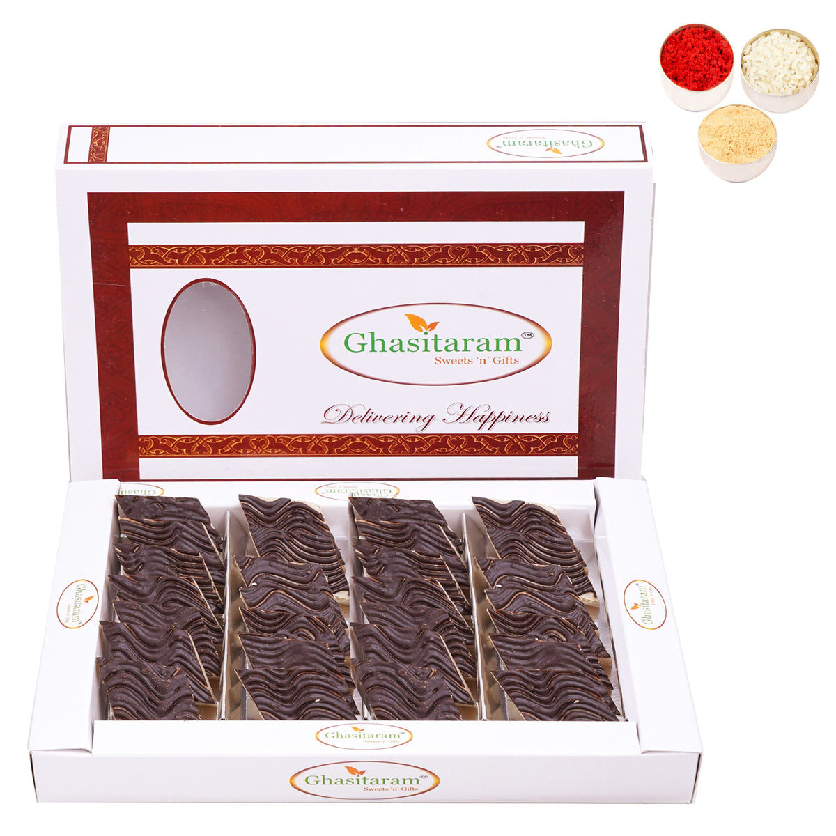 Bhaidhooj Gifts- Chocolate Coated Kaju Katlis 400 gms