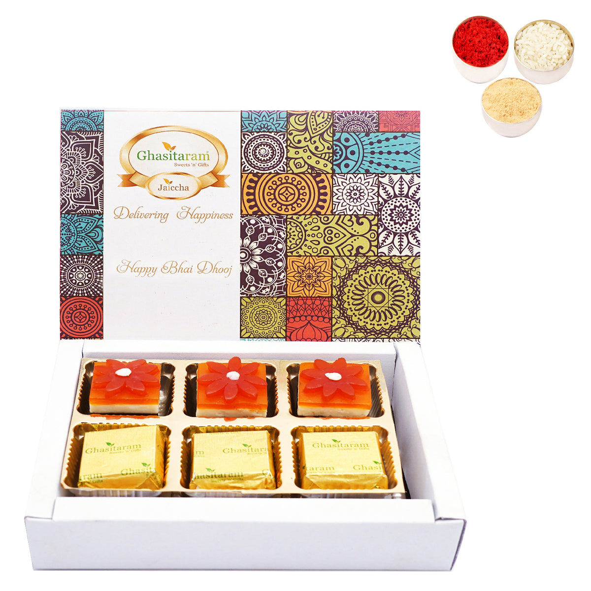 Happy Bhaidhooj Box of assorted Bites 6 pcs