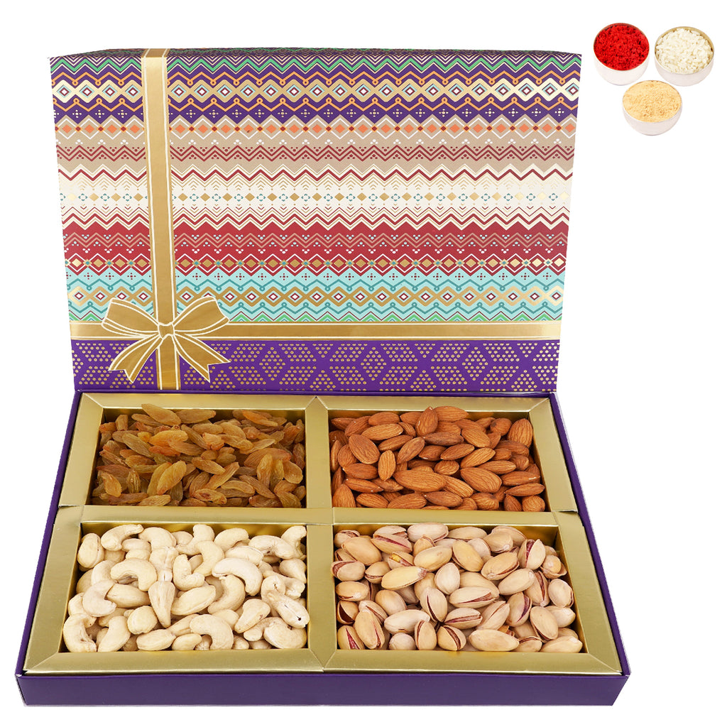 Bhaidhooj Gifts-Fruit n Nut Dryfruit Box 400 gms