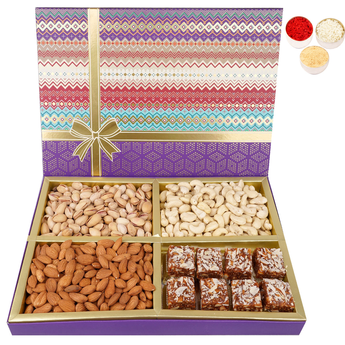Bhaidhooj Gifts-Fruit n Nut Dryfruit Box with Sugarfree Bites  750 gms