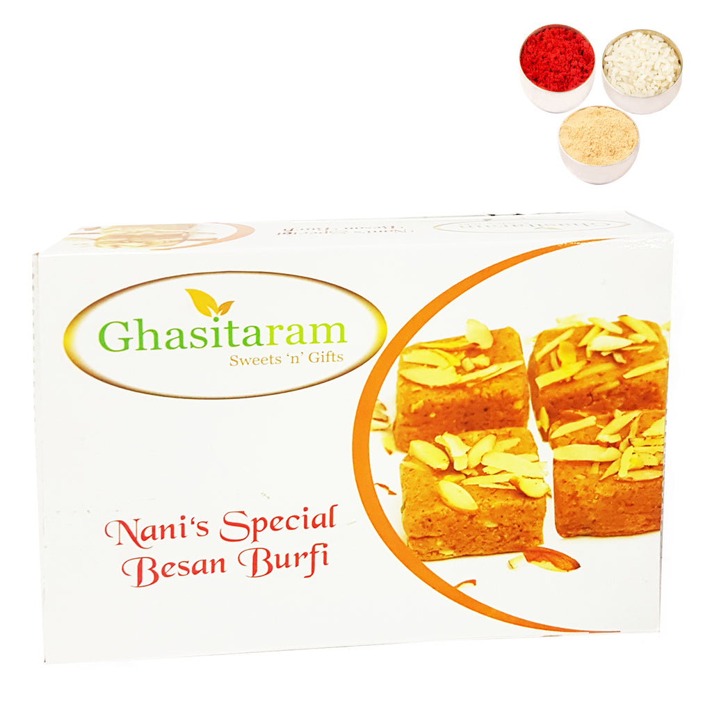 Bhaidhooj Gifts- Nani's Special Besan Barfi 200  gms