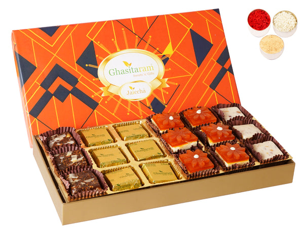 Bhaidooj Gifts-Assorted Bites in Designer Box 18pcs