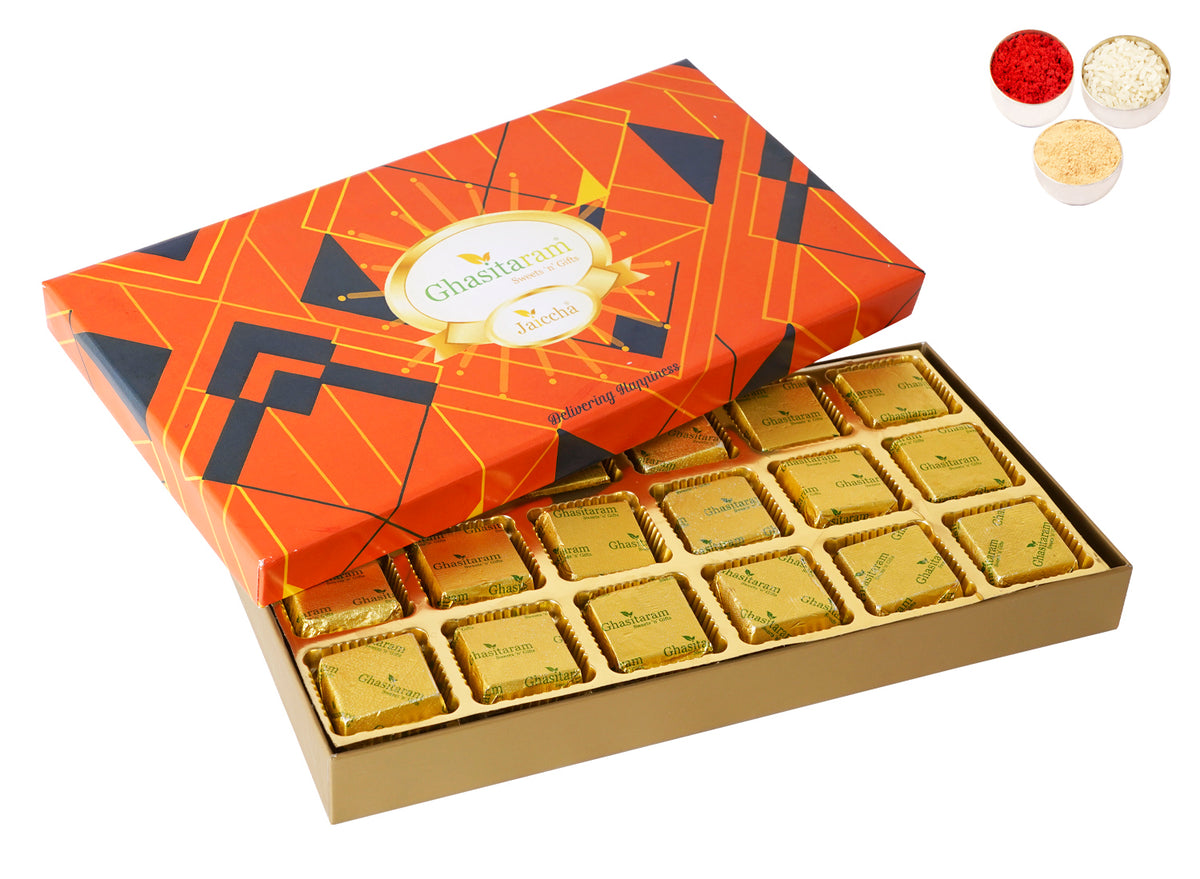 Bhaidooj Gifts-Mewa Bites in Designer Box 18 pcs