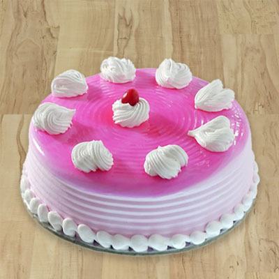 Fresh Eggless Strawberry Cake 1kg