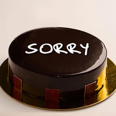 Fresh Eggless Sorry Chocolate Cake 500 gms