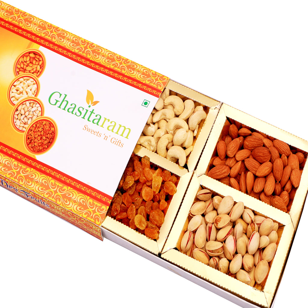 Corporate Gifts-Ghasitaram's Orange Dryfruit Box 200 gms