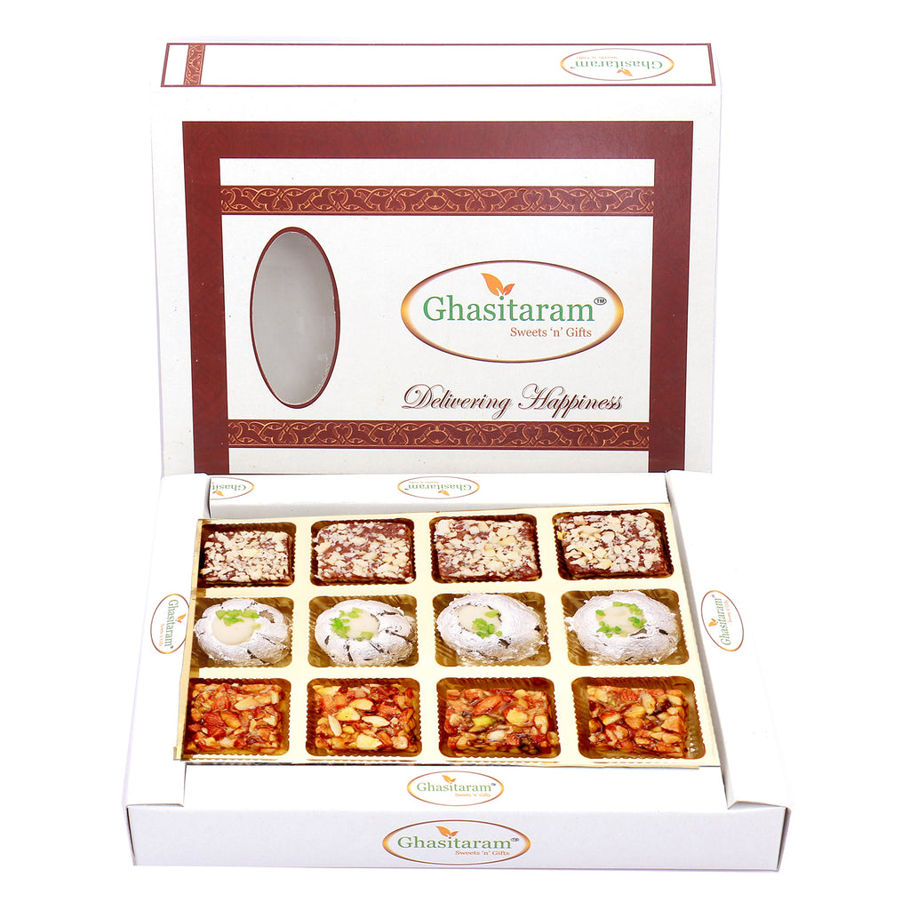 Corporate Gifts-Assorted Dryfruit Sweets in White Box