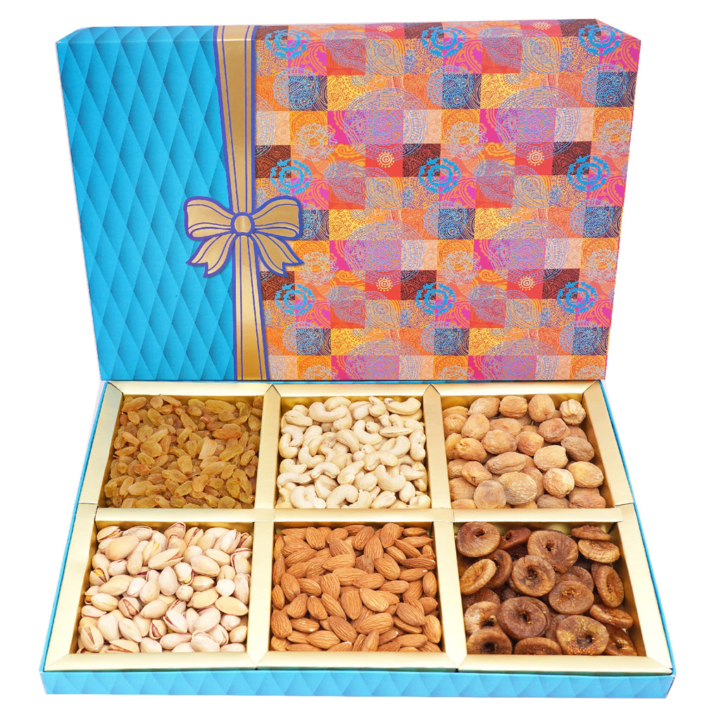 Corporate Gifts-Fruit n Nut Box of 6 Dryfruits 600 gms