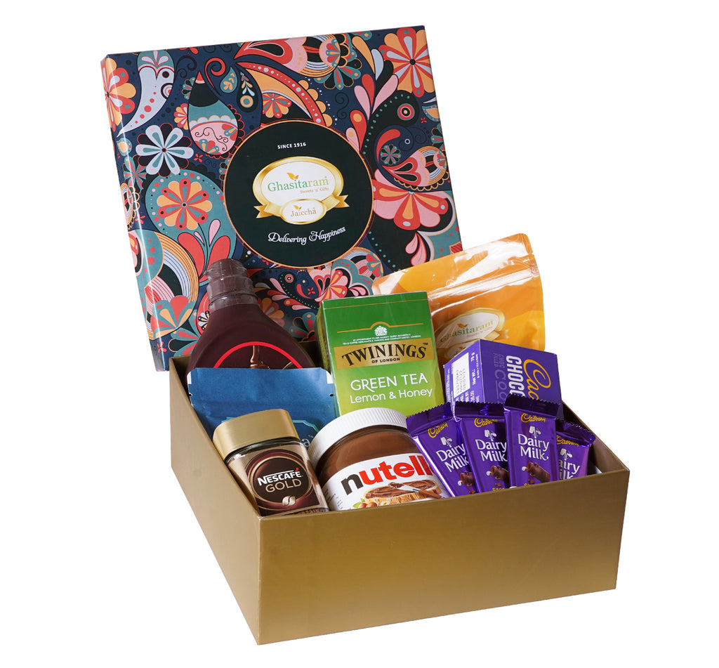 Corporate Gifts-Ghasitaram Big Hamper box of 12 Goodies