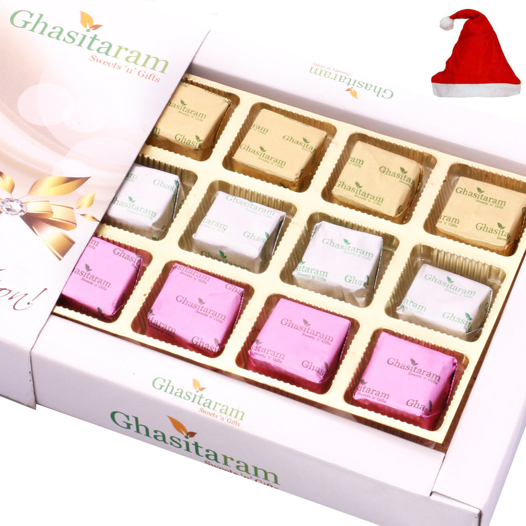 Christmas Chocolates in White Box