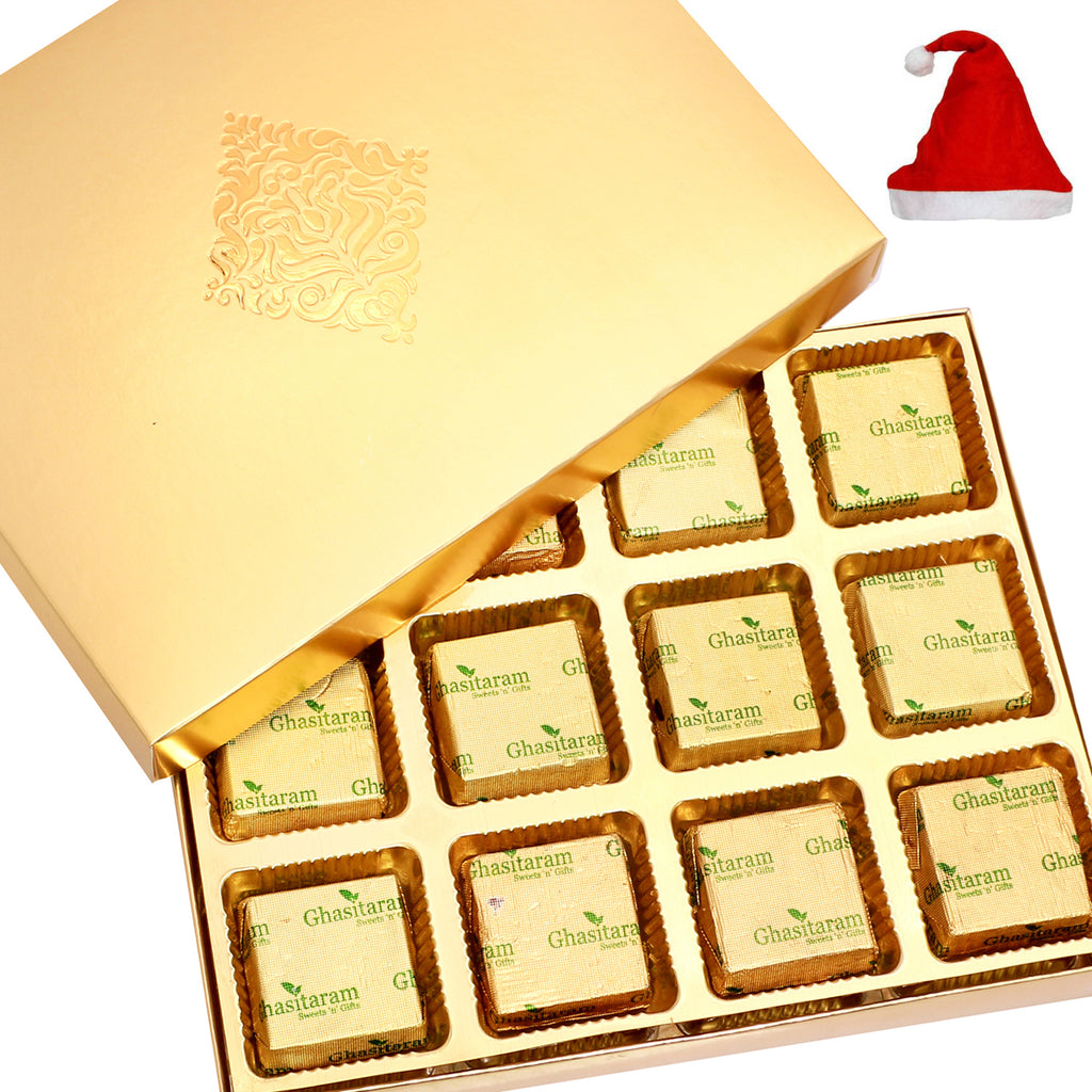 Golden 12 pcs Roasted Almond Sugarfree  Chocolates Box