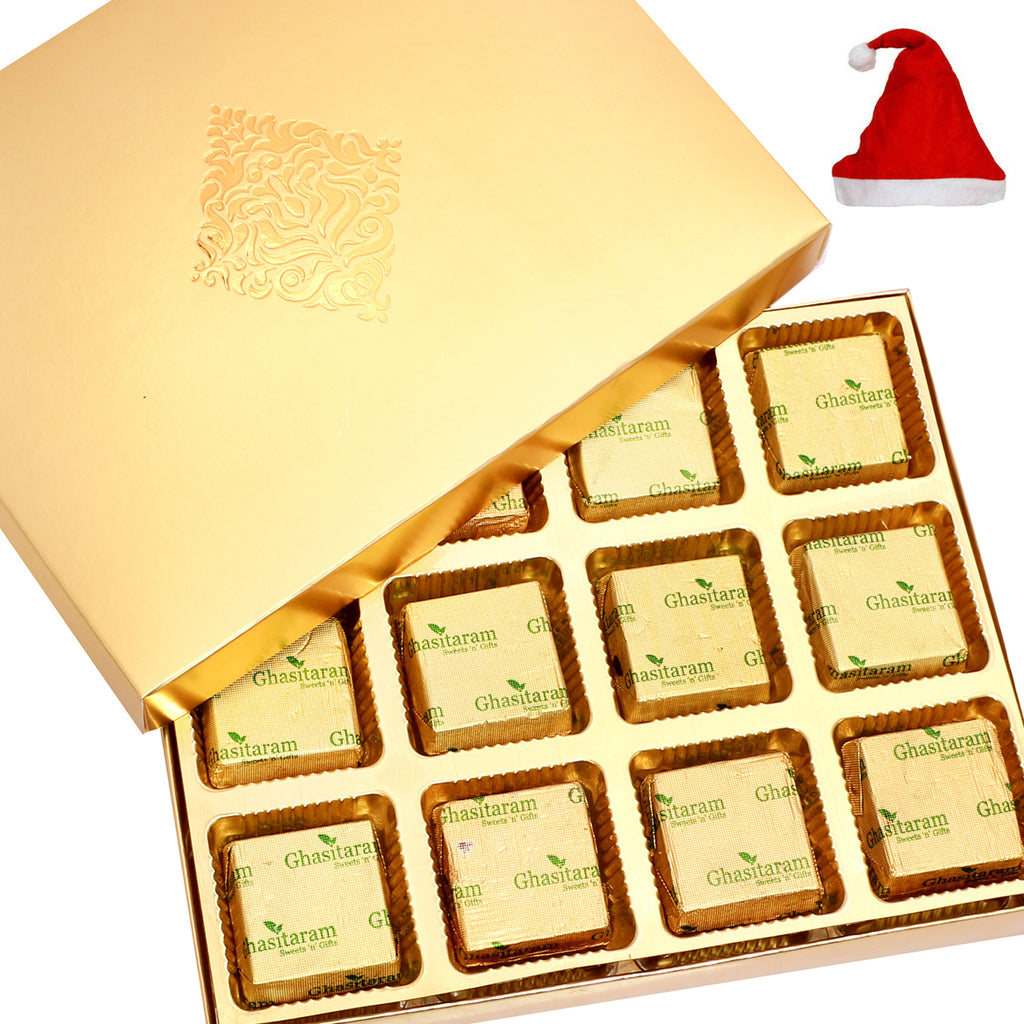 Golden 12 pcs Roasted Almond Chocolate Box