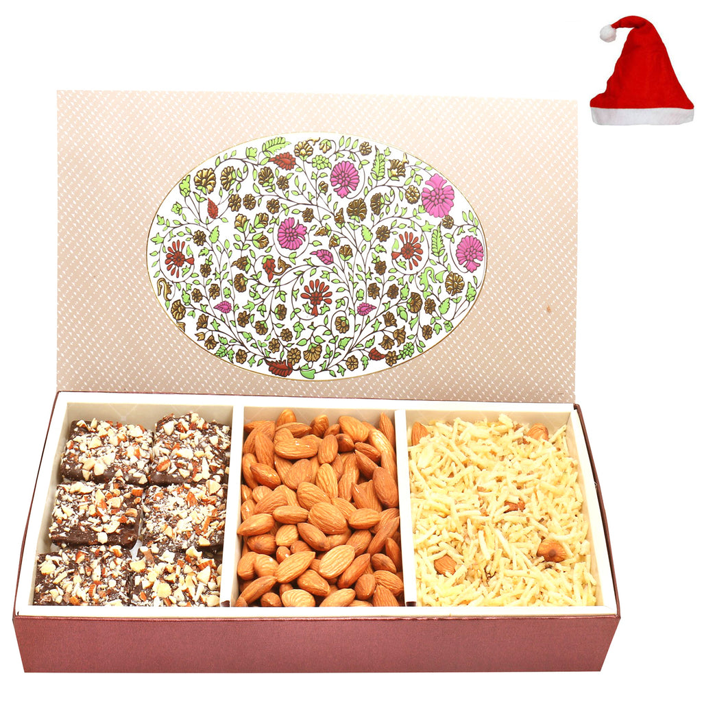 3 Part Eco Almonds, English Brittles Chocolate and Namkeen Box