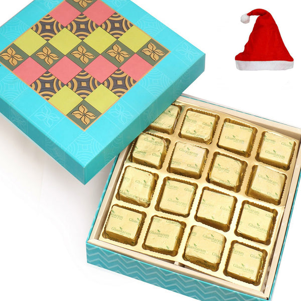 Blue Colour Print 16 Pcs Sugarfree Chocolates Box
