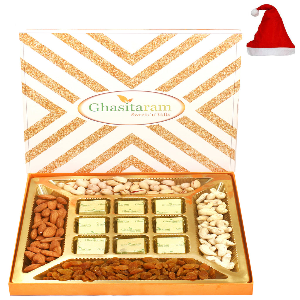 Ghasitaram Special Dryfruits and 9 pcs Chocolates Box