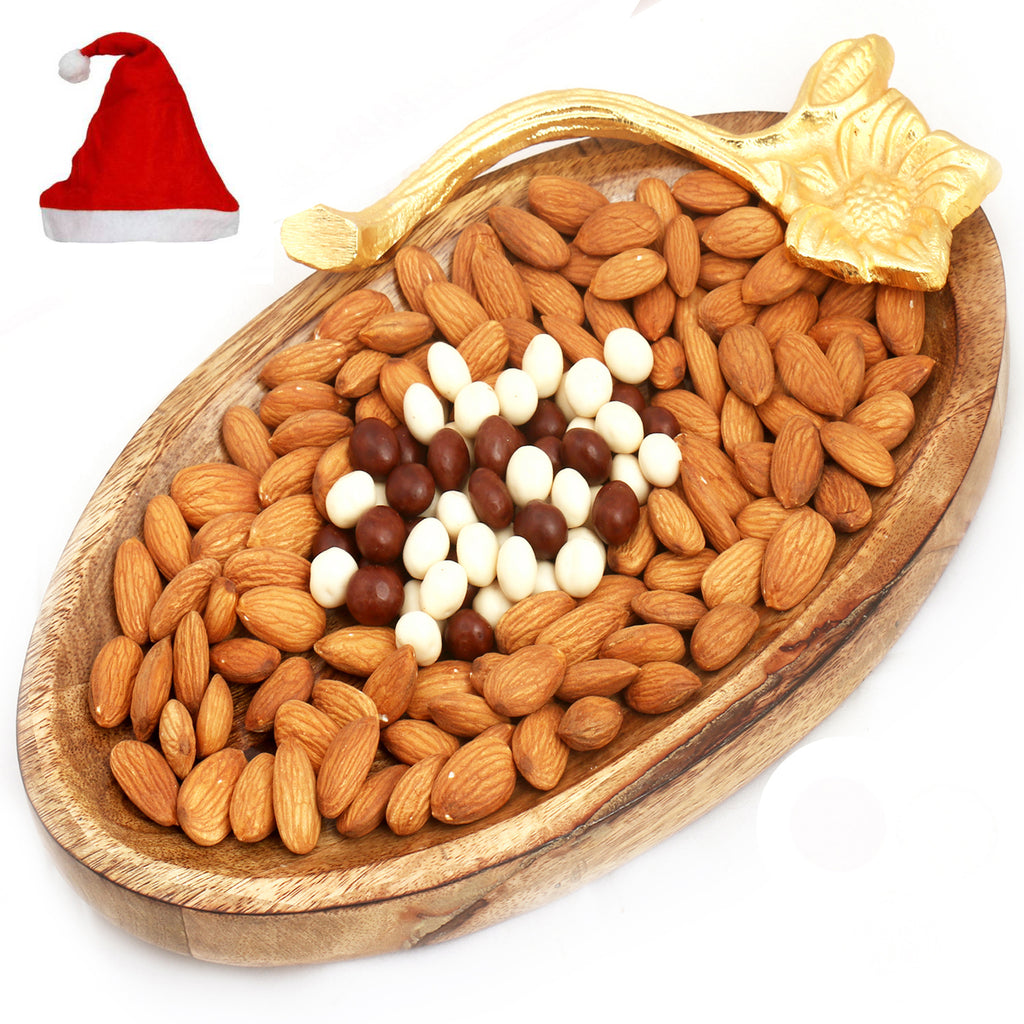  Wooden Almond and Nutties Platter
