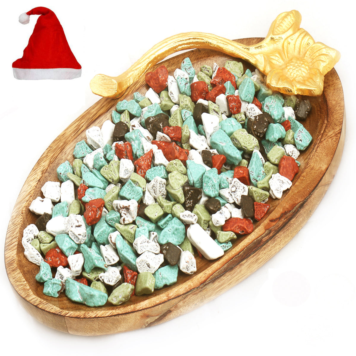  Wooden Stone Chocolate Platter