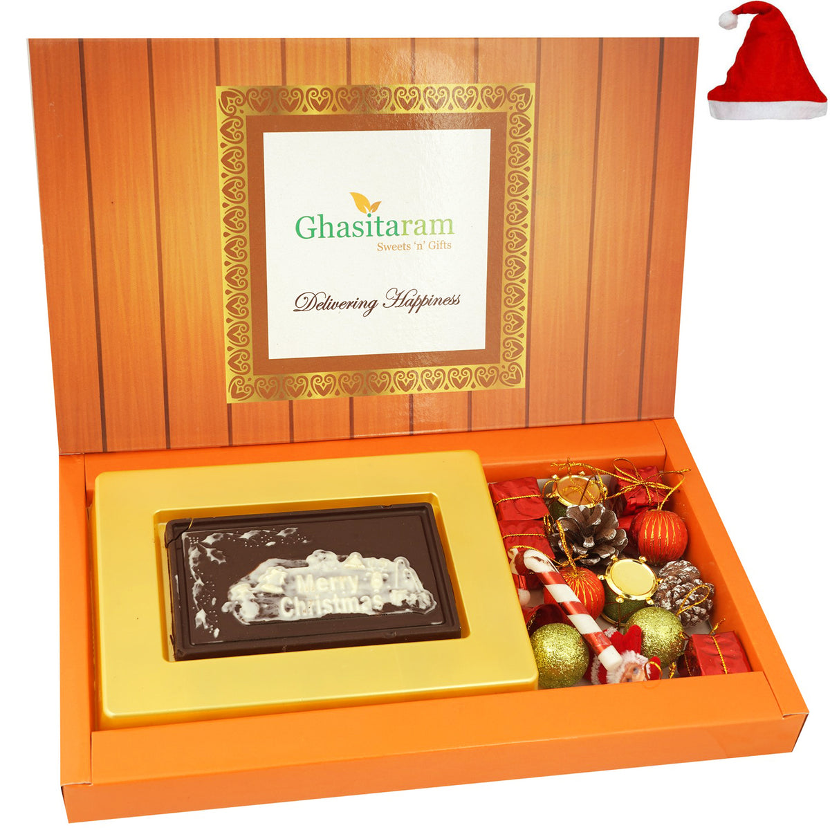 Christmas Chocolate  Bar with Christmas Decor